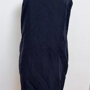 L.K Bennett Linen Silk Blend Pencil Dress Lined Black  Size 10 Straight Penc